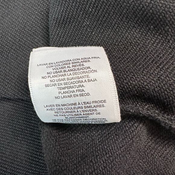 Fila Crop Top Black Sweatshirt Track Suit Top, Button Bell Long Sleeve WMNS XL - Picture 4 of 6